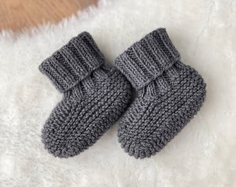 Cashmere Merino Baby Socks / Newborn Booties / Baby Gift