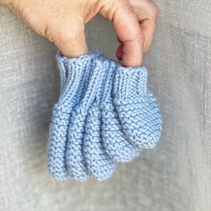 MODÈLE DE TRICOT Mitaines pour bébé x Anglais x Deutsch x Modèle de mitaines facile x Modèles de tricot pour bébés image 5