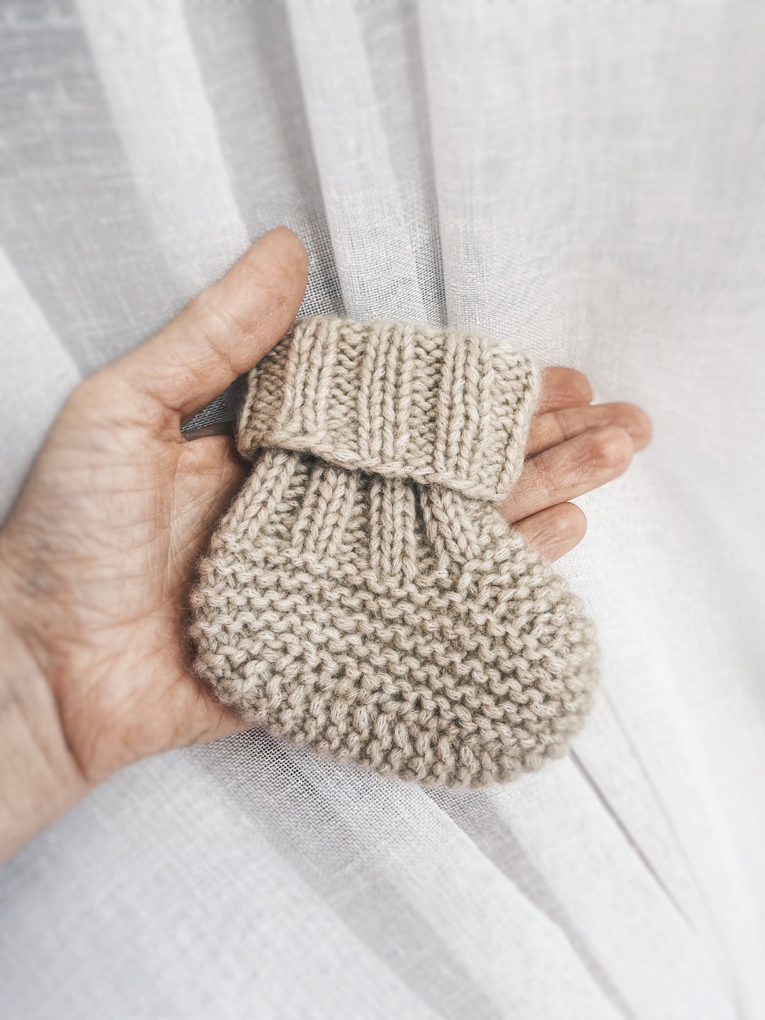 MODÈLE DE TRICOT Chaussons pour bébés x Modèle de chaussons