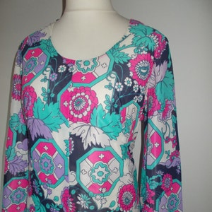 Vintage dress 70s floral maxi prairie dress  size large extra large