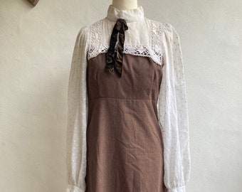 Vintage 1970's Prairie Dress Maxi dress size small by Marion Donaldson