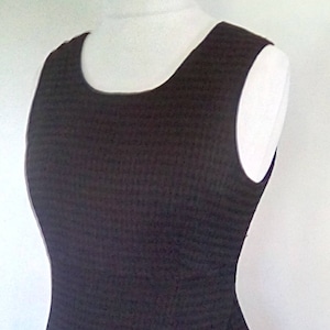 Vintage maxi jurk jaren 90 door planeet zwarte jurk met een grootte van faux omslag rok groot