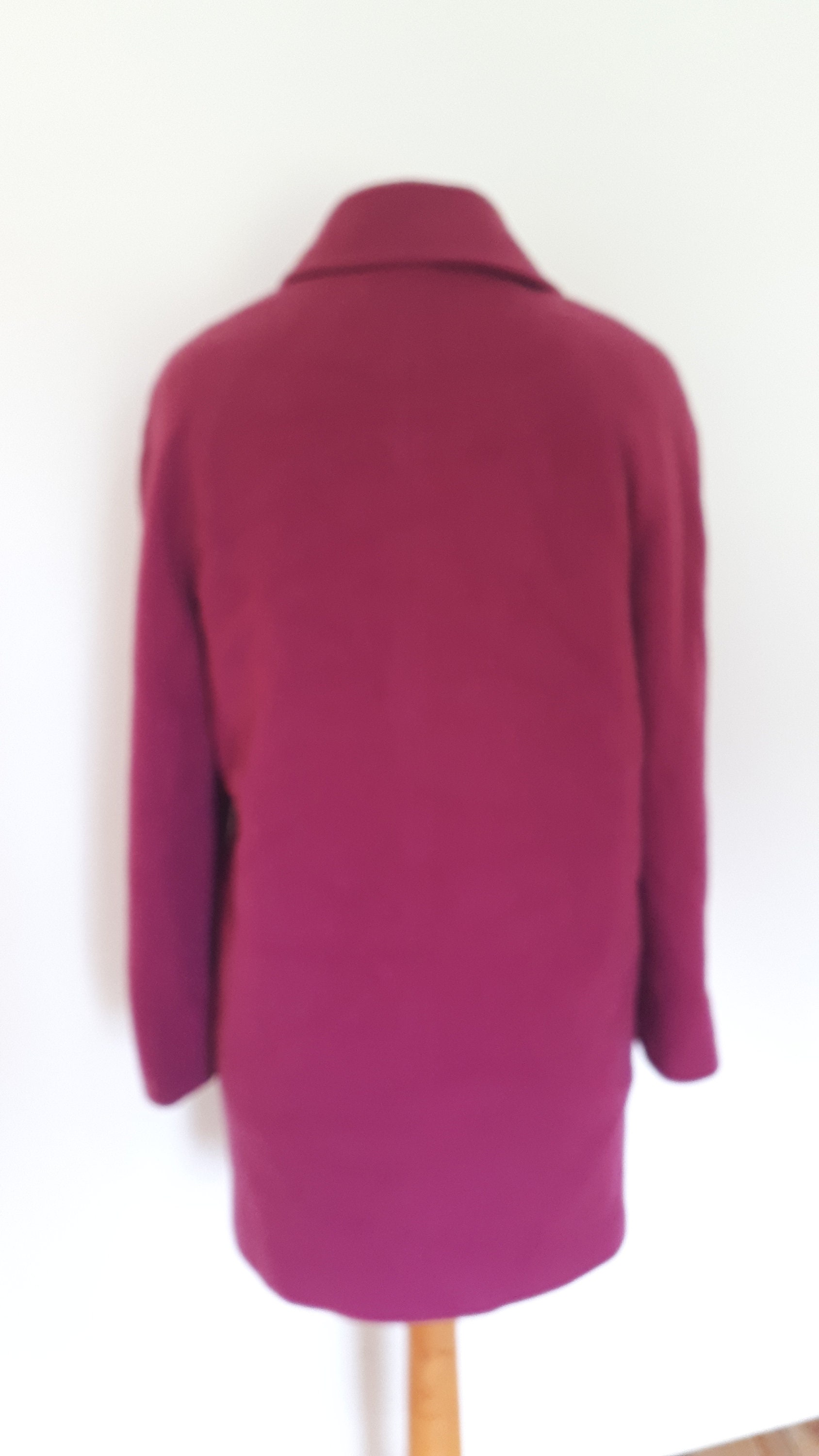 Vintage Pink Wool Cashmere Mix Coat Kesta of London Size Etsy UK