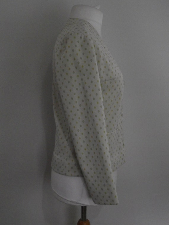 Vintage jacket by Vogue Paris Original cream gree… - image 3