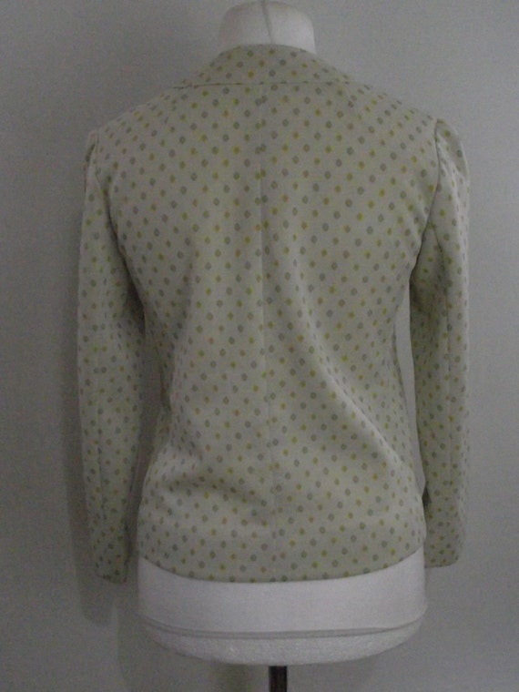 Vintage jacket by Vogue Paris Original cream gree… - image 4