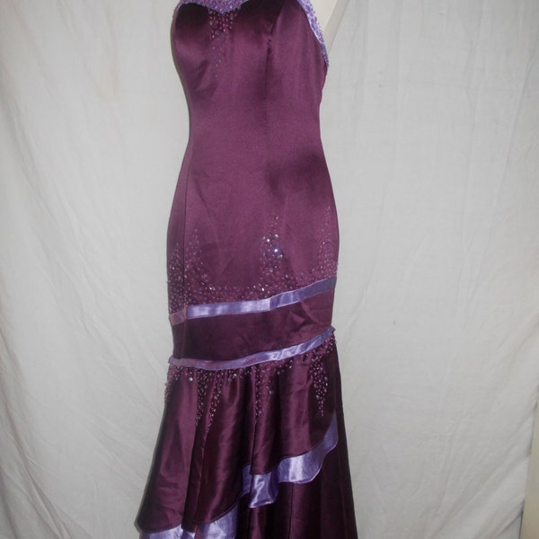 LIBA DRESS - AUBERGINE
