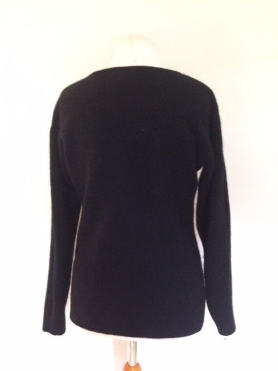 Vintage 80s St Michael sweater jumper top black l… - image 4