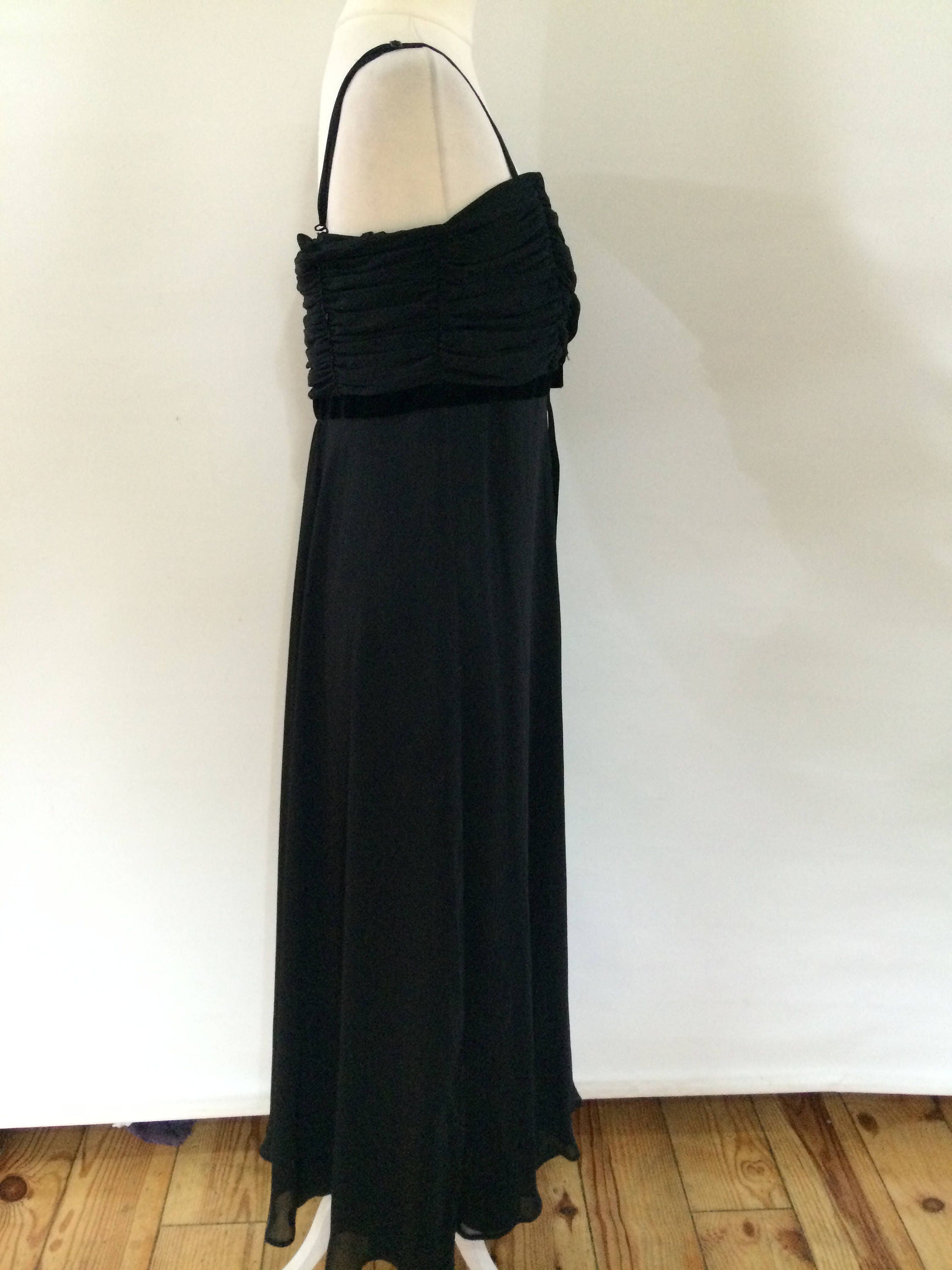 Vintage Dress 90s Black Evening Dress by Principles With - Etsy