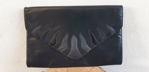 Navy clutch cheap bag new look