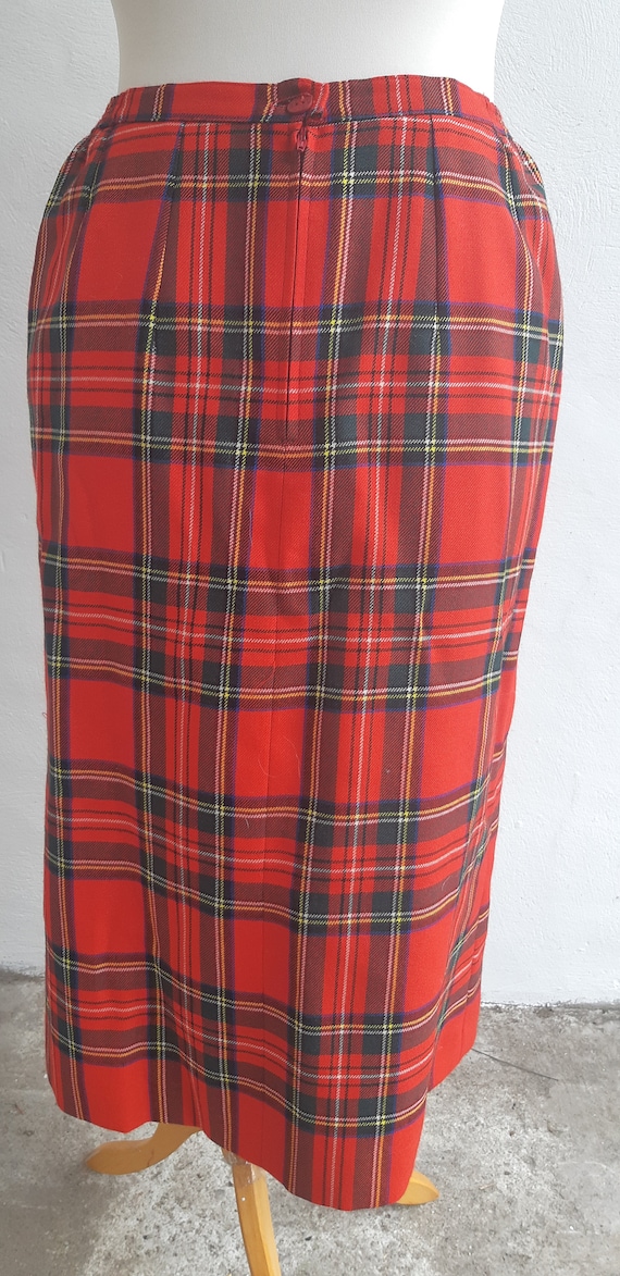 Vintage kilt skirt Made in Ireland by Brendella red p… Gem