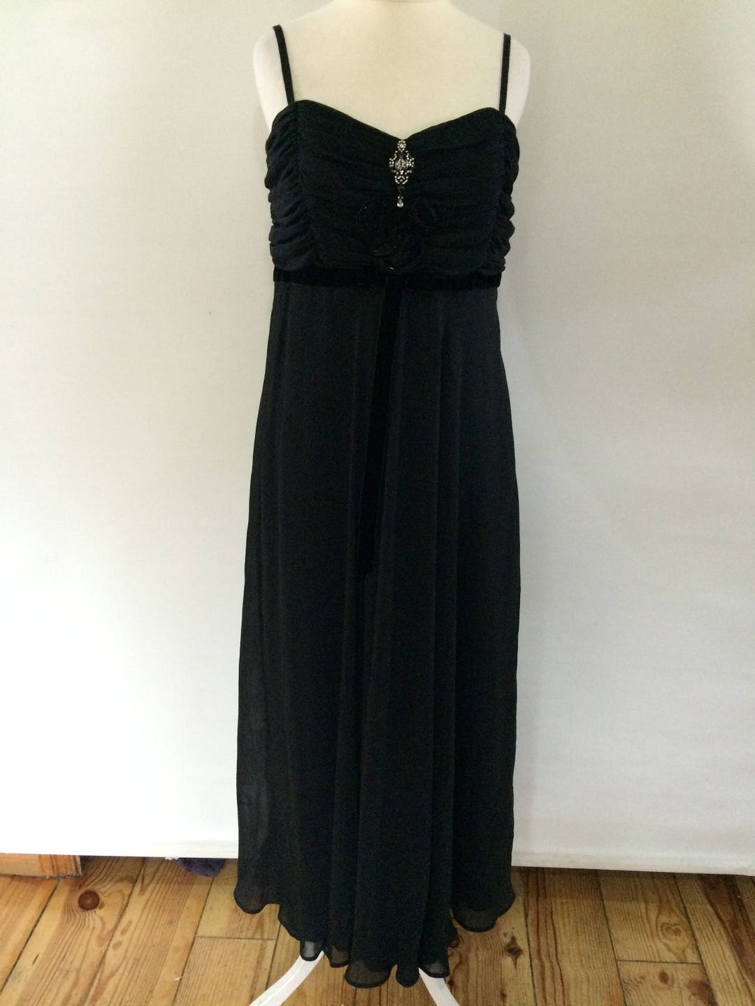 Vintage Dress 90s Black Evening Dress by Principles With - Etsy UK