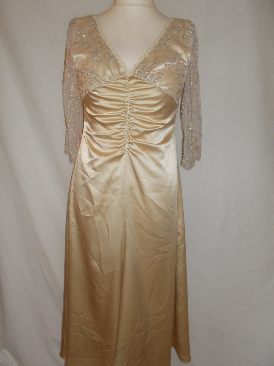 Vintage Dress by Tyrell Brennan of Dublin Champagne Colour