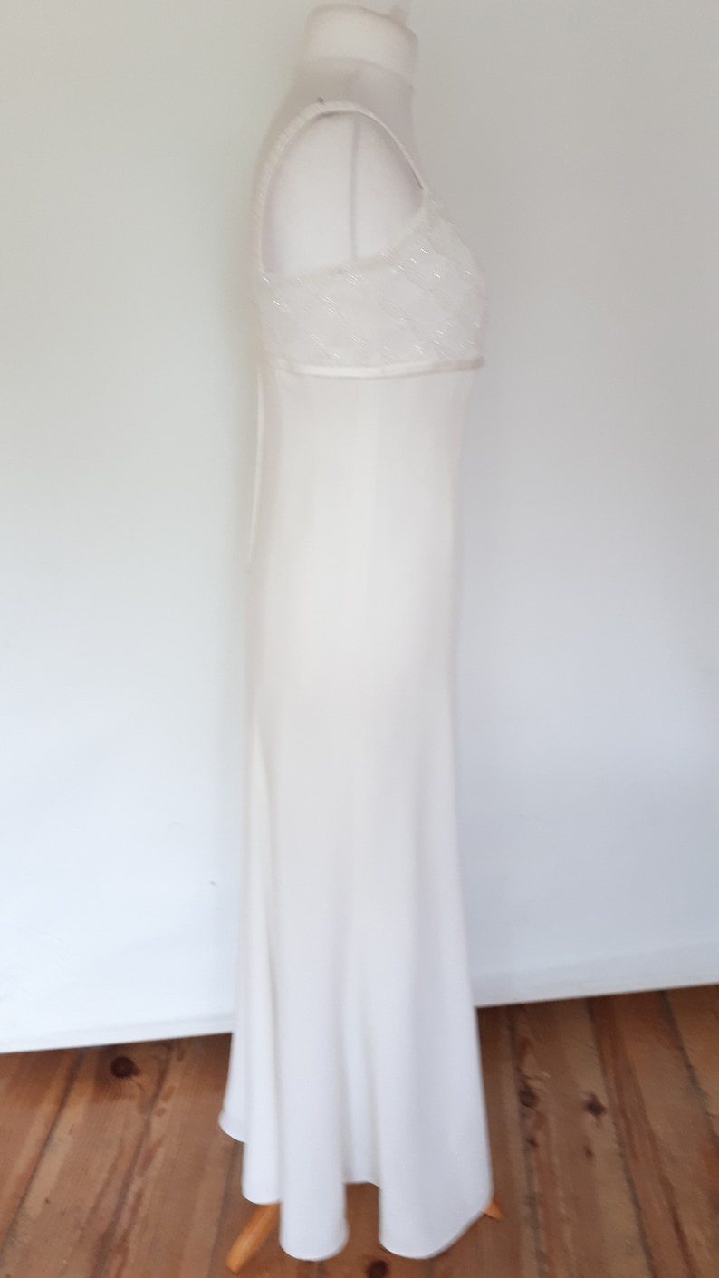 Vintage 90s Wedding dress cream Victoria Lane By Ronald Etsy