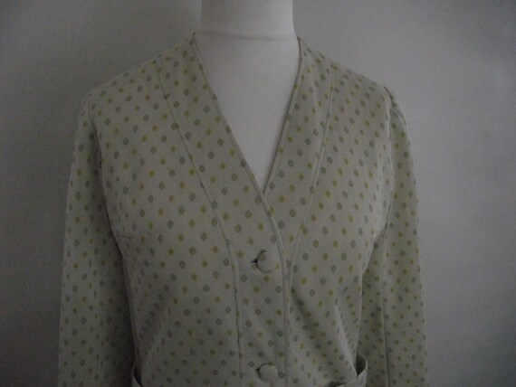 Vintage jacket by Vogue Paris Original cream gree… - image 1