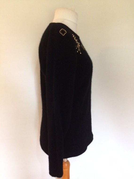 Vintage 80s St Michael sweater jumper top black l… - image 3
