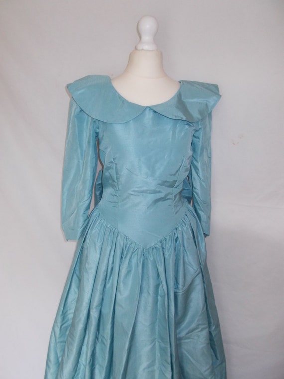 taffeta bridesmaid dress 80s