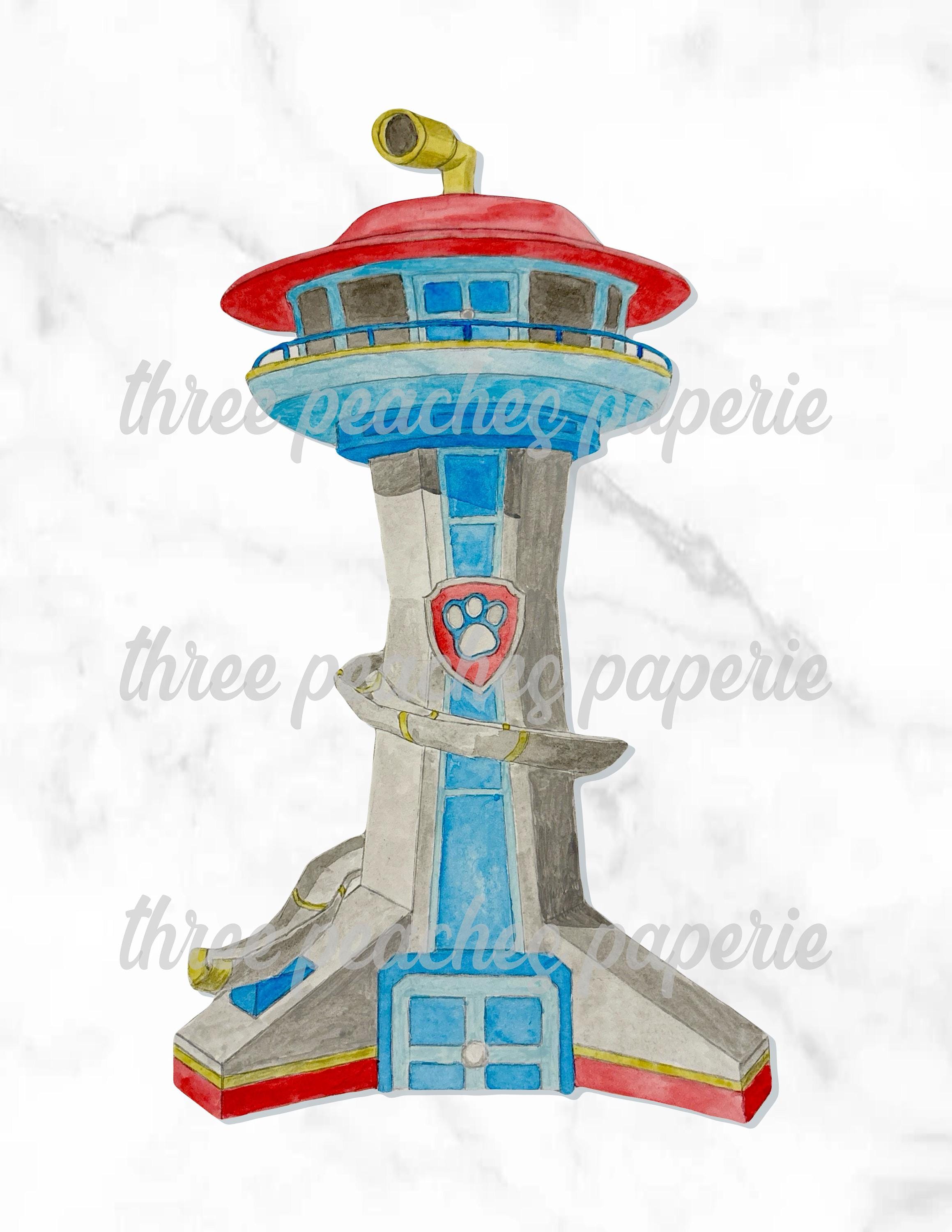 Paw R Paw Patrol Lookout Tower Coloring Sheet Paw Patrol Giant Coloring Book