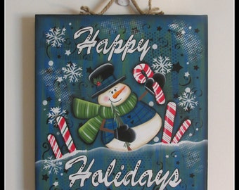 Happy Holidays Wall Hanging