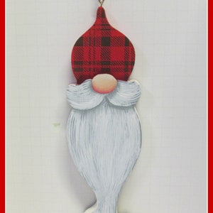 Buffalo Plaid Hat Christmas Gnome
