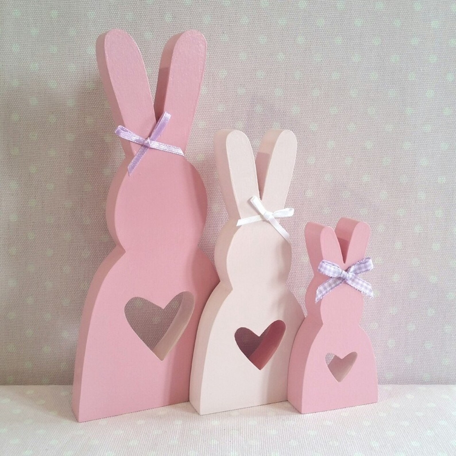 Wooden Bunny/ Rabbit Family Baby Gift Child's Bedroom Etsy UK