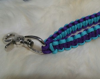Paracord Key BEST Wristlet Fob Keychain Lanyard with Large Durable Clasp Custom made with your Color and Size! Knotability