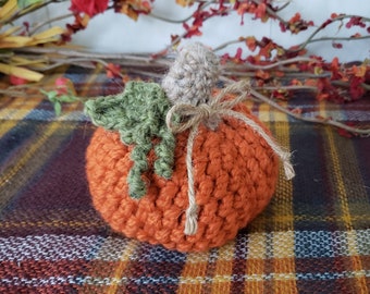 Orange Pumpkin, Crochet Pumpkin, Rustic Fall Decor, Wool Pumpkins, Yarn Pumpkin, Rustic Pumpkins, Heirloom Pumpkin, Thanksgivng Table Decor