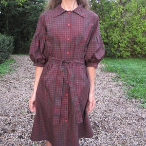 Robe Celestine tartan Manches bouffantes image 2