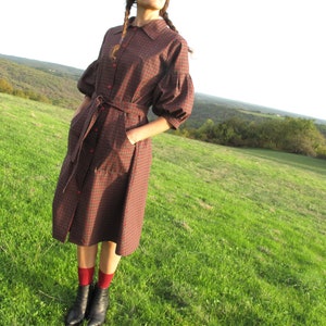 Robe Celestine tartan Manches bouffantes image 3