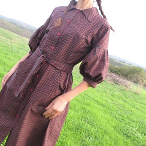 Robe Celestine tartan Manches bouffantes image 6