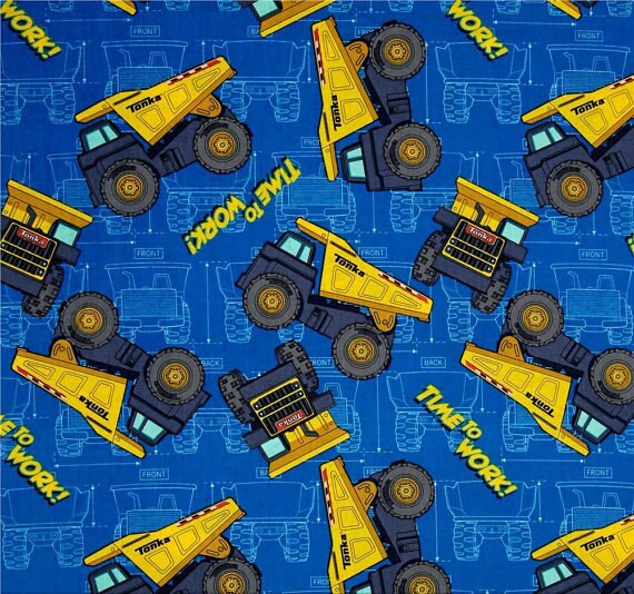 Tonka Time To Work 100 Cotton Fitted Flat Crib Toddler Sheets - Tonka Truck Crib Bedding Tonka Time To Work 100 Cotton Fitted Flat Crib Toddler Sheets - Tonka Truck Crib Bedding