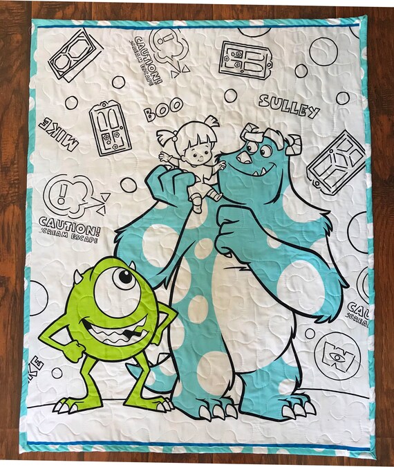Disney Pixar Monsters Inc Scully Mike Boo Sketch Etsy