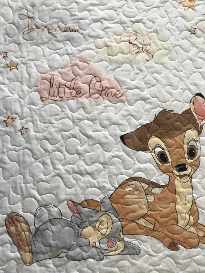 Disney's Bambi and Thumper Dream Big Little One Baby Toddler 36x44