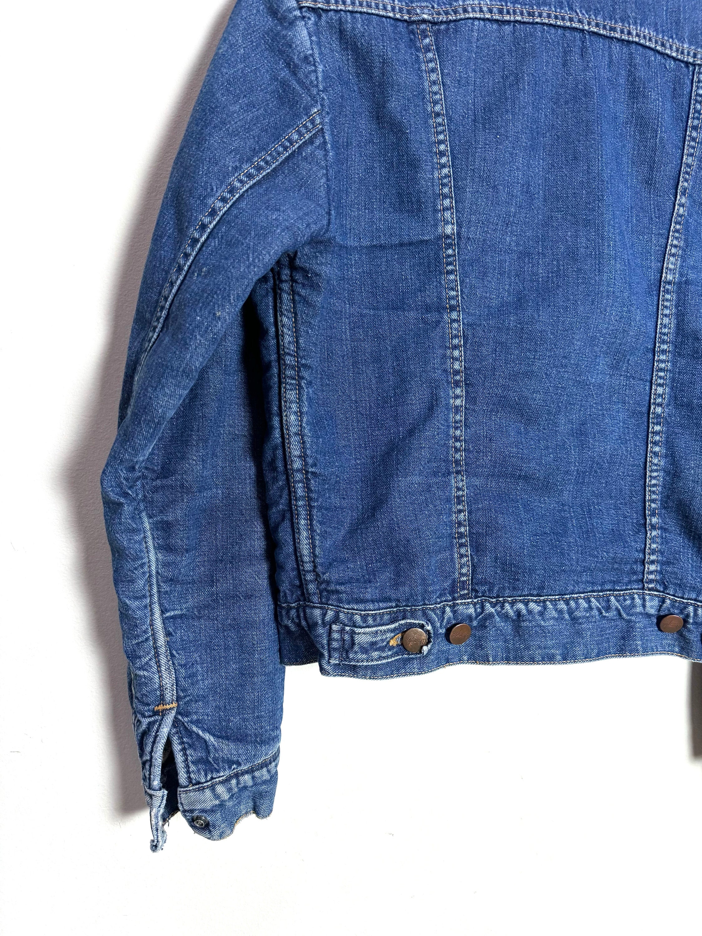 70s Wrangler Blanket Lined Selvedge Denim Jacket