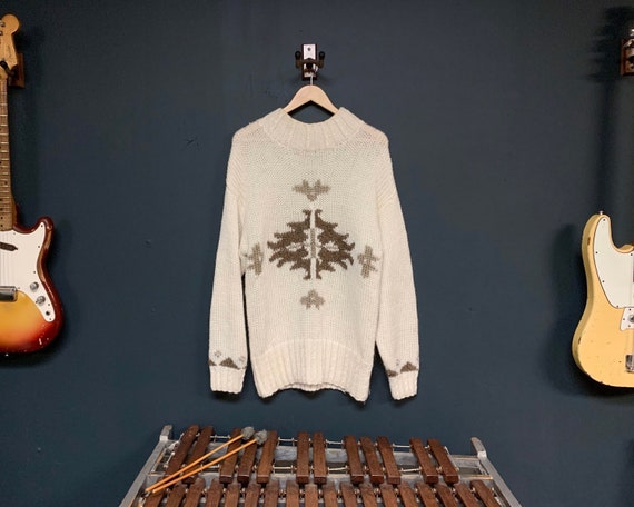 Vintage Oversized Mock Neck Jumper