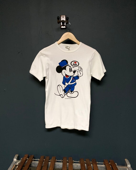 1970s J'adore Paris Mickey Mouse T-Shirt