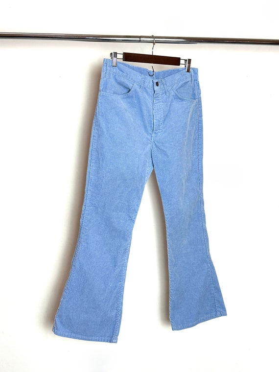 80s Levi's Corduroy Pants | sz 33 waist - vintage 70s flare powder blue 1980s bootcut cord jeans trousers