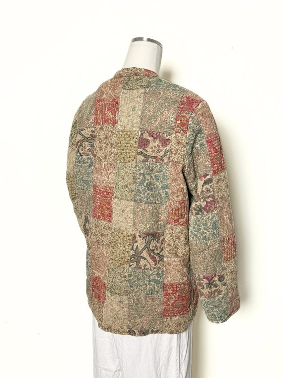 Patchwork Cotton Jacket | size Small Medium - vin… - image 5