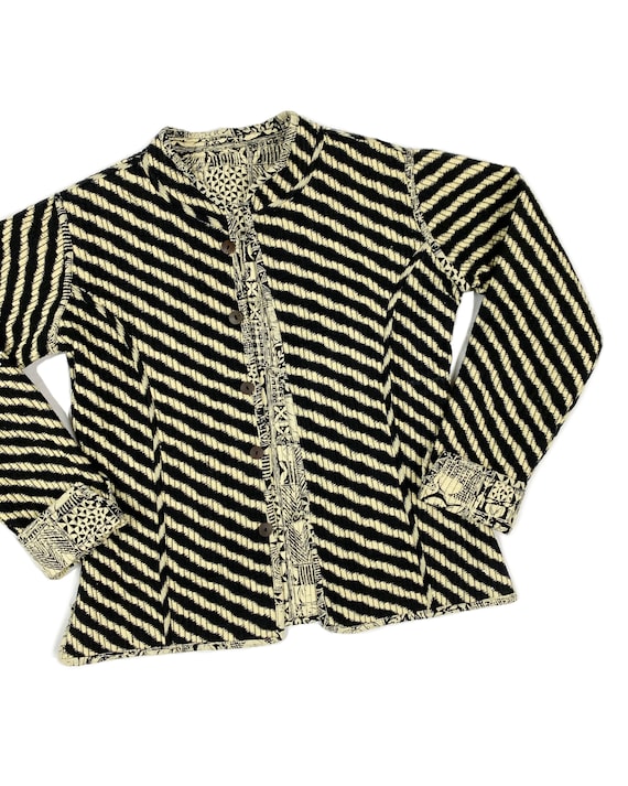 Vintage Reversible Block Print Jacket