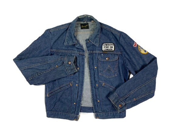 Vintage 70s Patched Wrangler Jacket