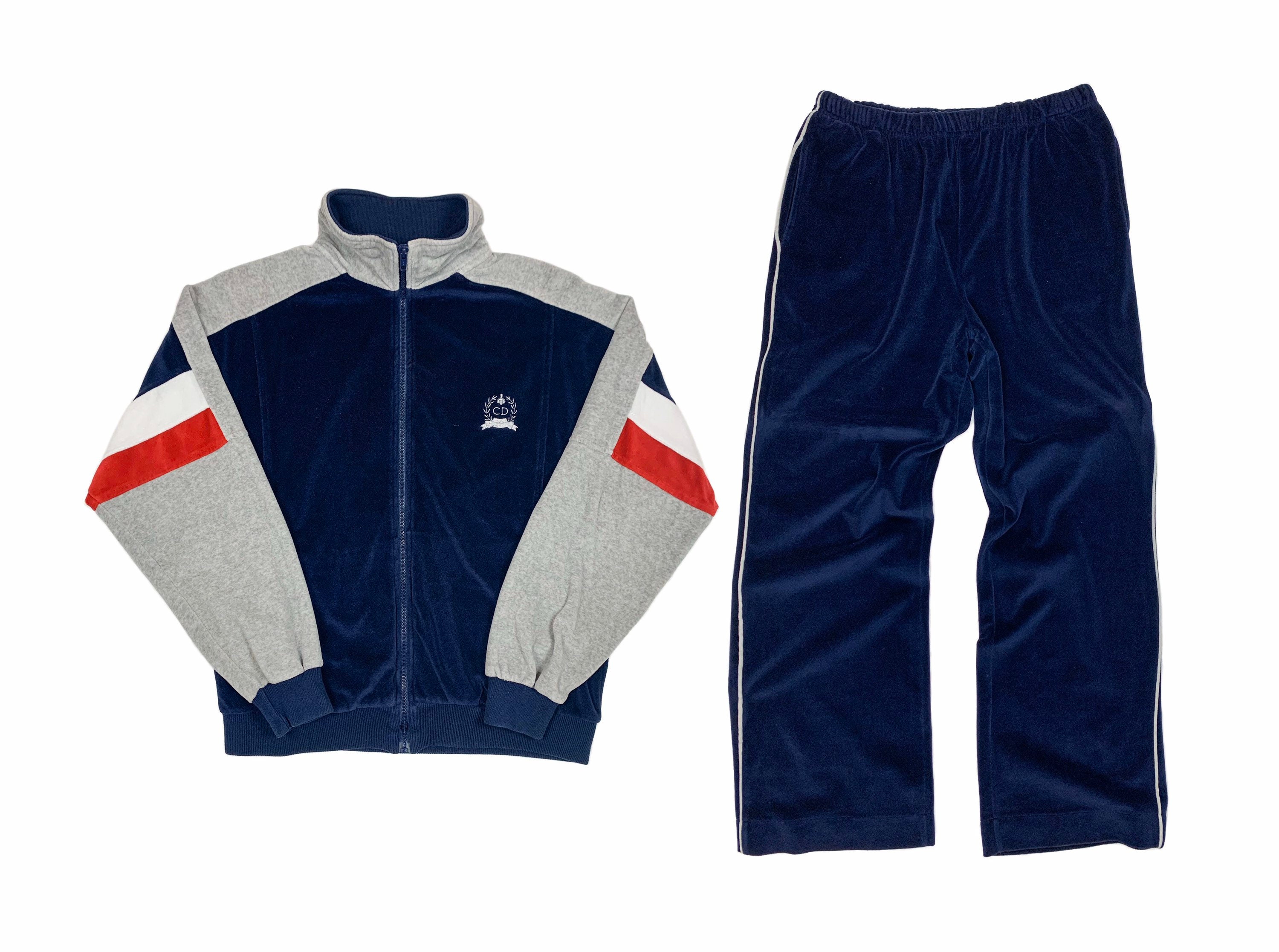 Vintage 90s Christian Dior Velour Tracksuit • Large - Etsy Vintage 90s Christian Dior Velour Tracksuit • Large - Etsy