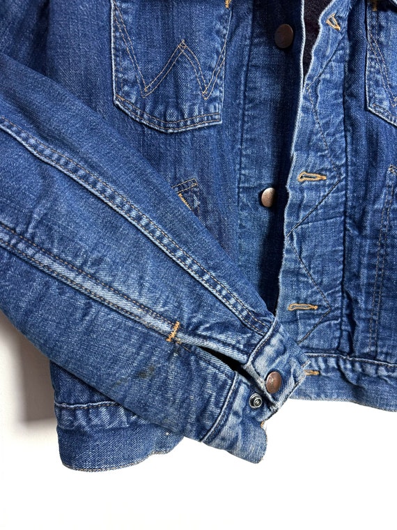 70s Wrangler Blanket Lined Selvedge Denim Jacket Gem