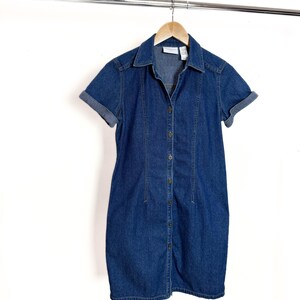 liz claiborne short sleeve denim dress Liz Claiborne Denim Short Sleeve Dresses for Women for sale