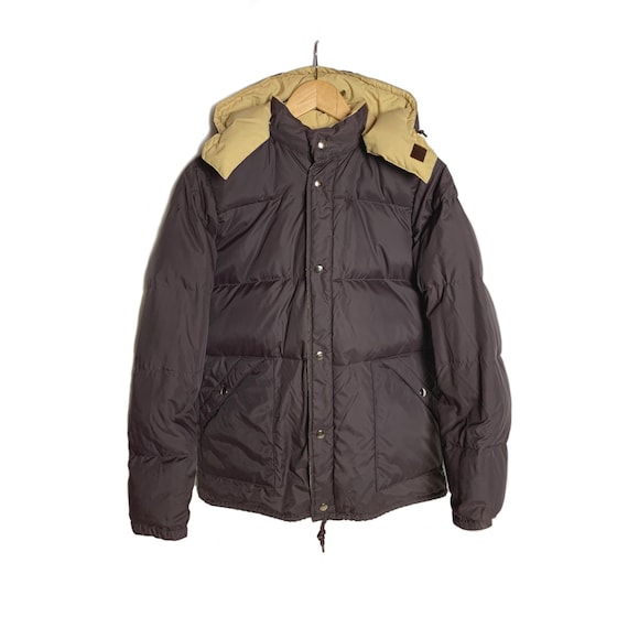 70s Reversible Down Puffer Parka | Size Small | Vintage Winter Coat