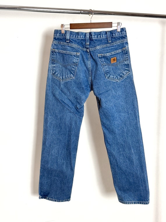Carhartt Jeans | sz 32 waist - worn distressed men's denim medium dark wash workwear