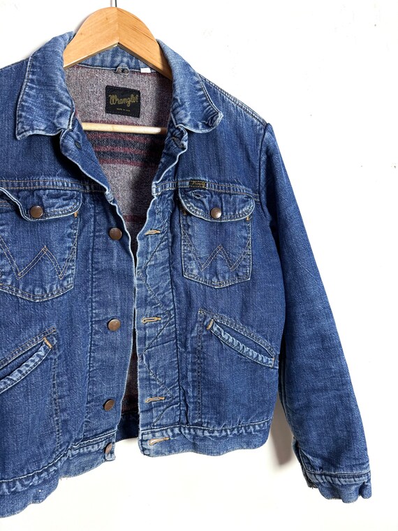 70s Wrangler Blanket Lined Selvedge Denim Jacket Gem