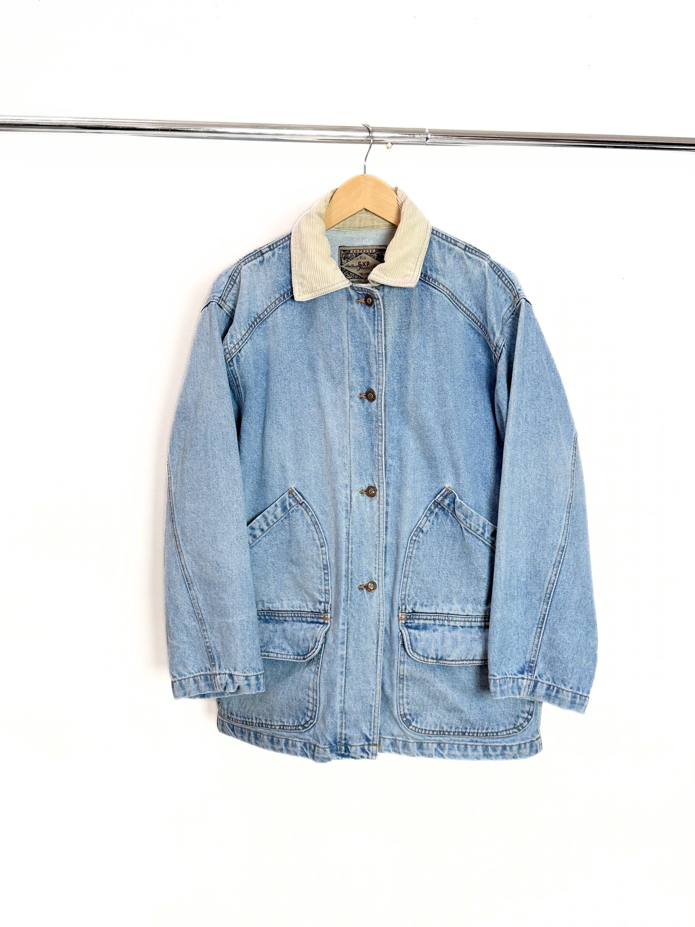 90s Denim Chore Coat | Sz Medium - Vintage Express 1990s