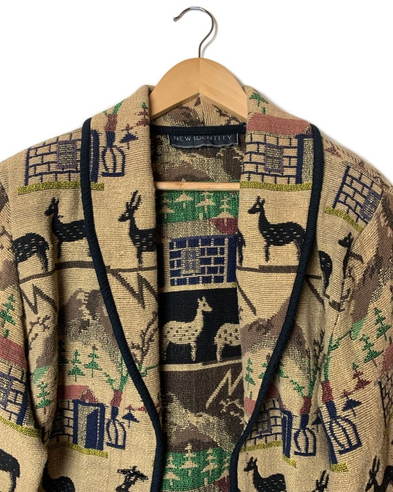Vintage Boxy Tapestry Jacket / Western Mountain B… - image 2