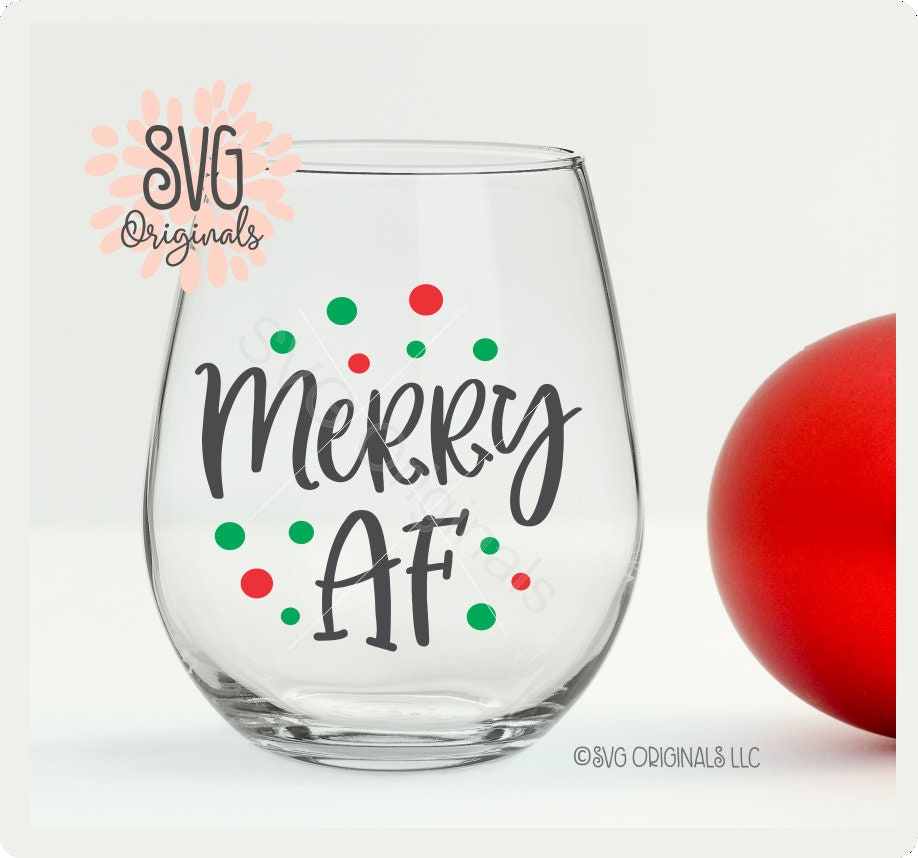 Download Merry AF SVG Christmas SVG Christmas Holiday Sarcastic ...