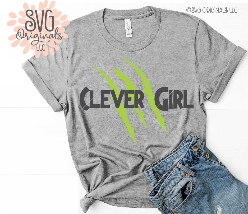 Raptor SVG Clever Girl SVG File Muldoon Velociraptor Shirt Etsy