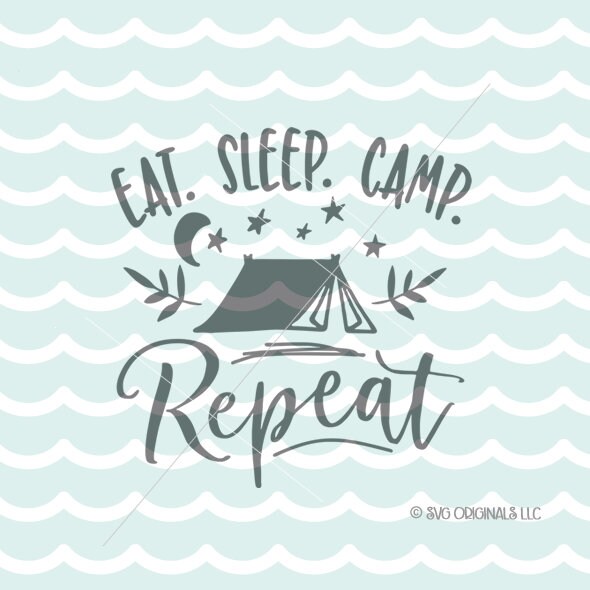 Download Free Svg Eat Sleep Fishing Repeat File For Cricut